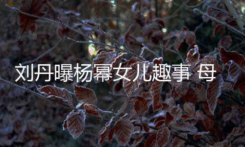 幂女母亲母曝杨给祖事 送画糯米刘丹儿趣节小